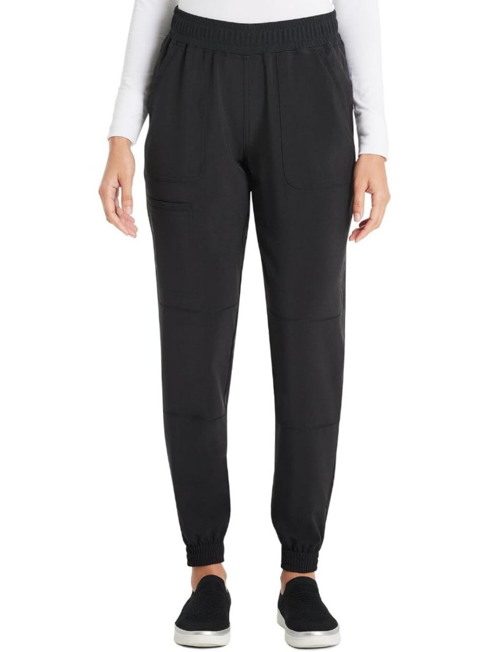 Women's Jogger Scrub Pants with Yoga Waistband & 4 Pockets - Comfy & Stylish